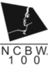 A black and white image of the logo for ncbw.